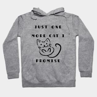 cute kawaii chibi kitten best friend, just one more cat i   promise Hoodie